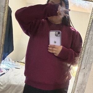 Women's Burgundy Sweater